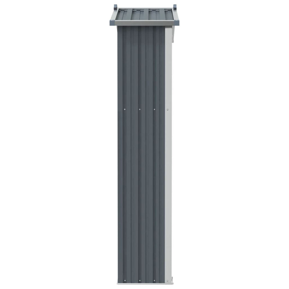 Abri de jardin en acier galvanisé - Compact et résistant Gris