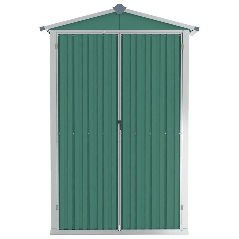 Abri de jardin en acier galvanisé - Compact et résistant Vert