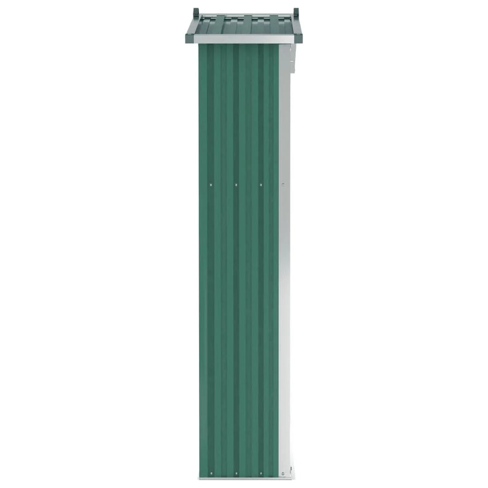 Abri de jardin en acier galvanisé - Compact et résistant Vert