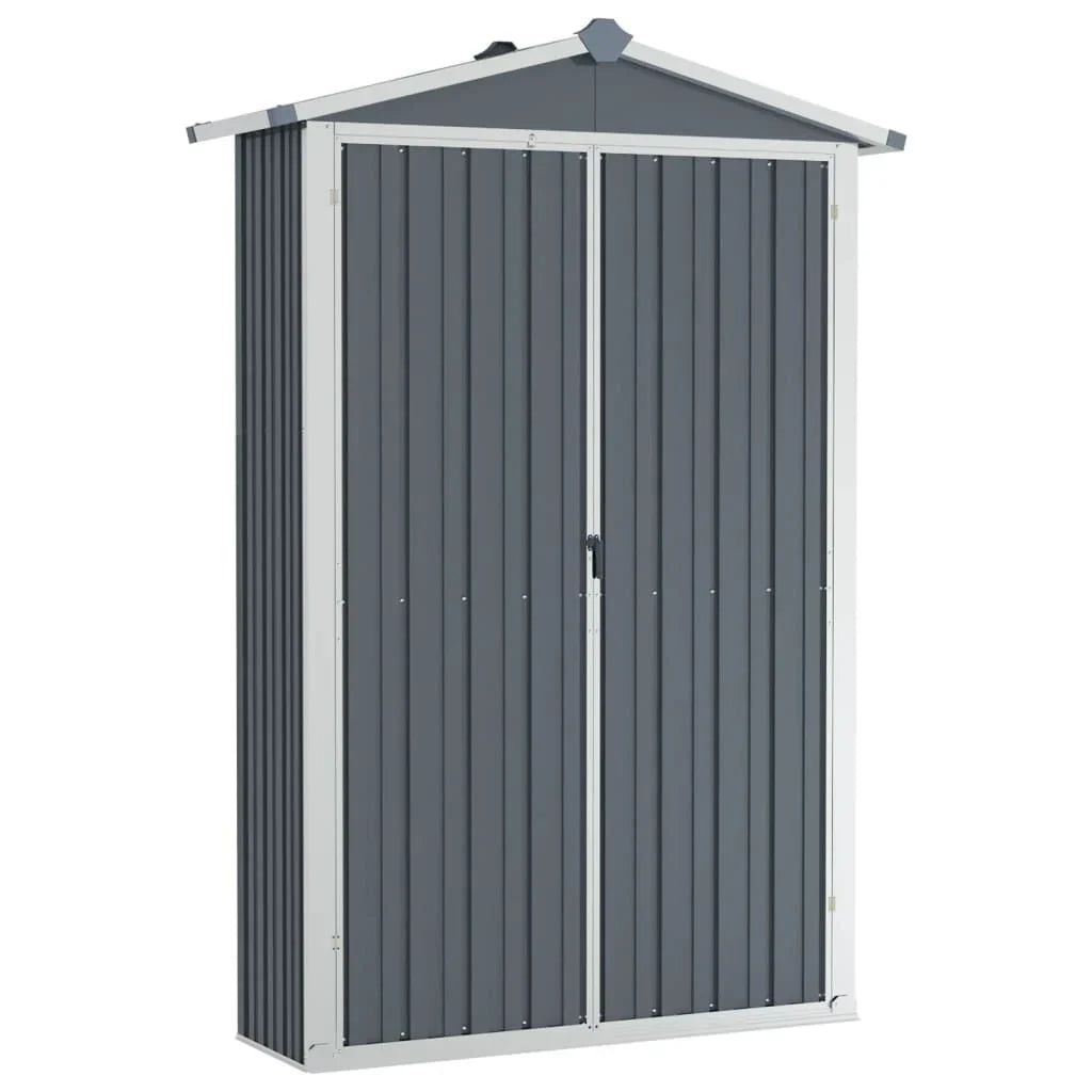 Abri de jardin en acier galvanisé - Compact et résistant Gris