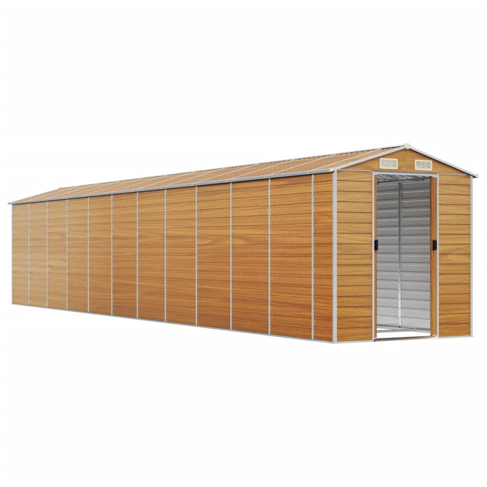 Abri de Jardin en Acier Marron Clair 191 × 98 × 198 cm