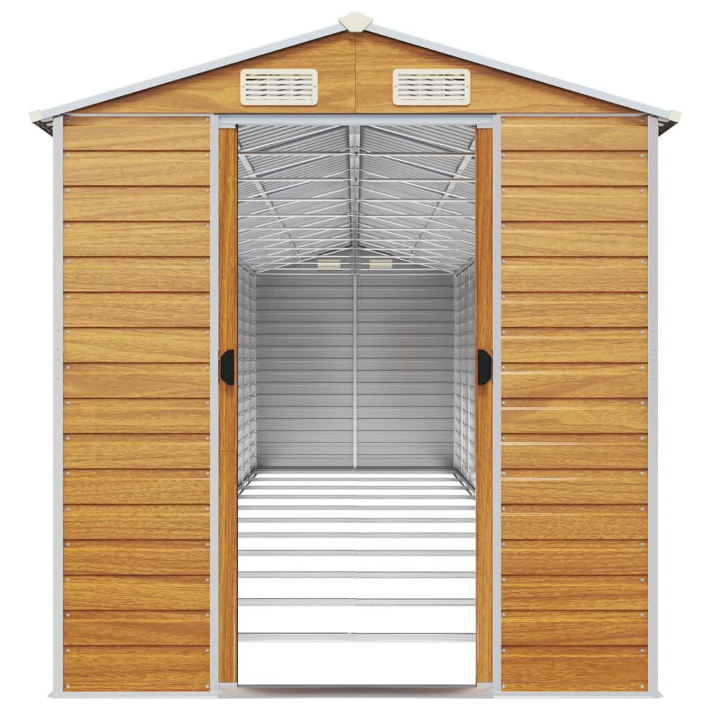 Abri de Jardin en Acier Marron Clair 191 × 98 × 198 cm