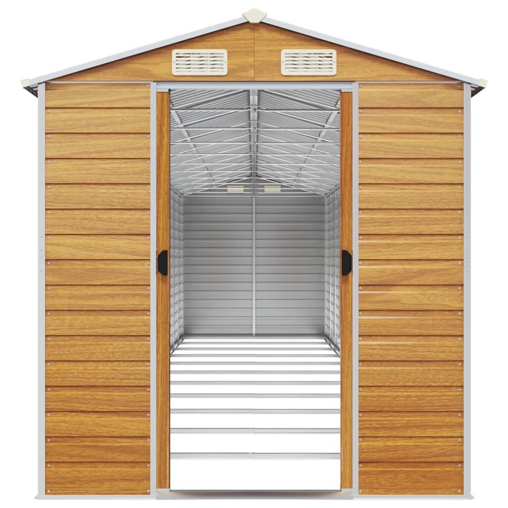 Abri de Jardin en Acier Marron Clair 191x98x198 cm