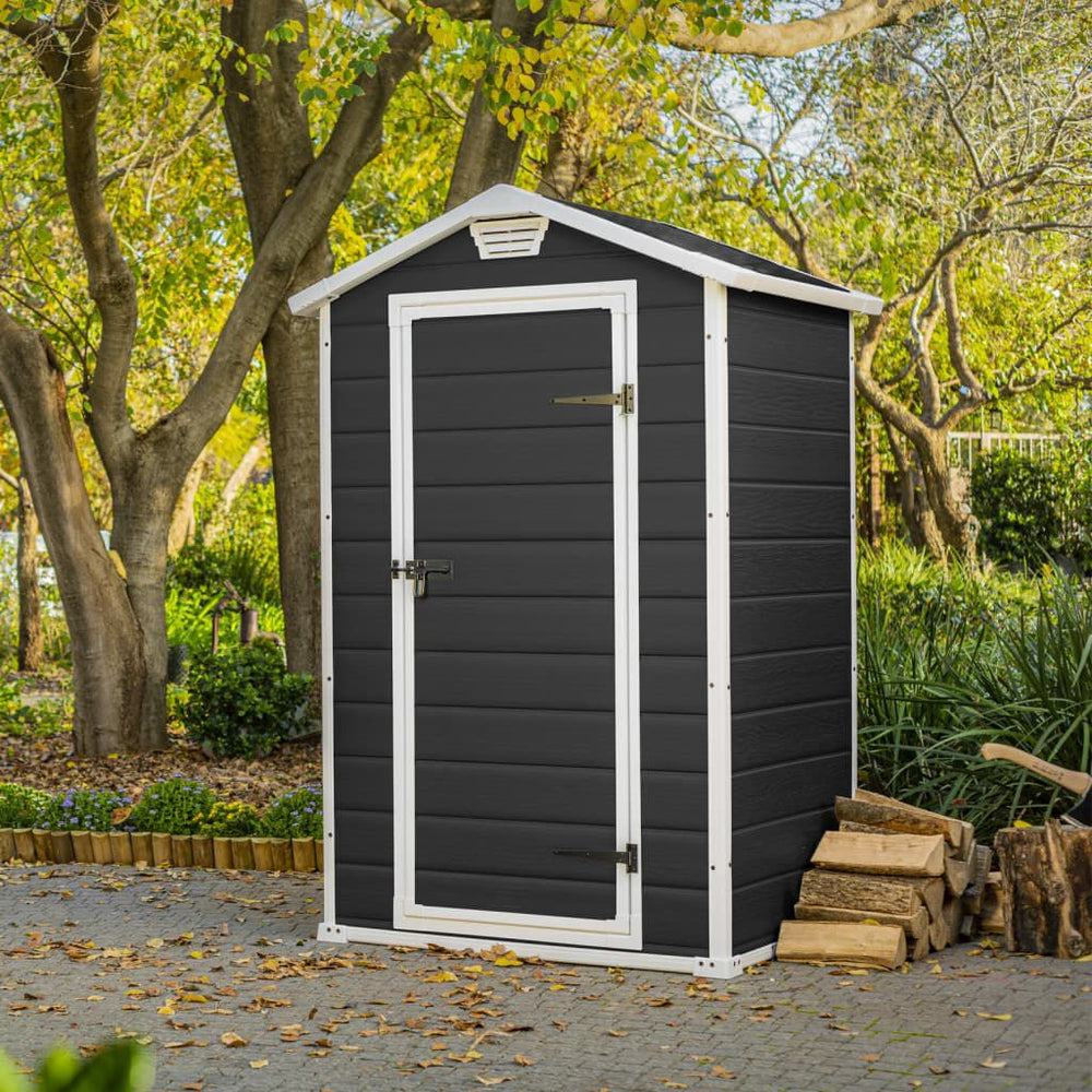 Abri de Jardin Keter Manor 46 Gris - Compact & Résistant Gris Foncé