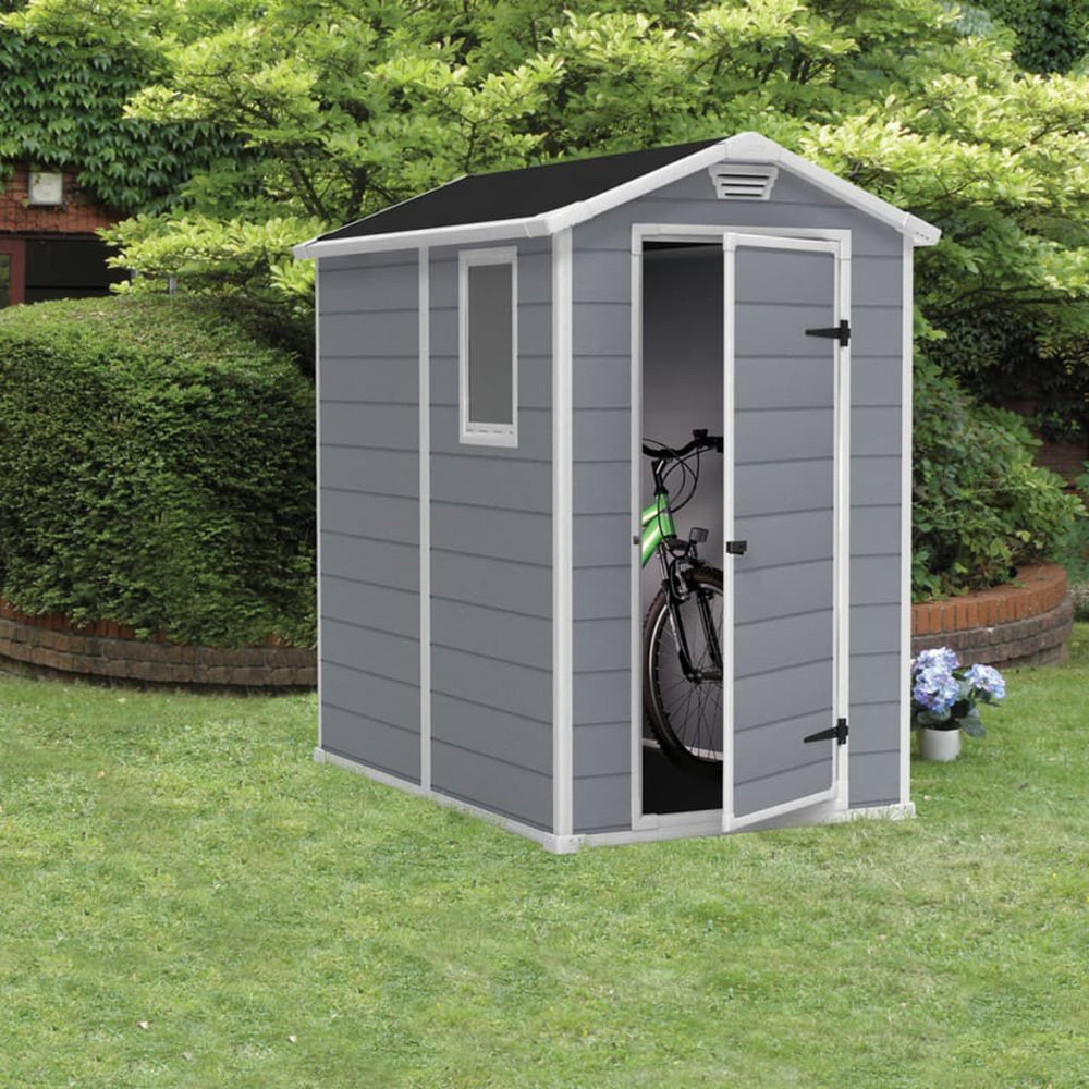 Abri de Jardin Keter Manor 46 Gris - Compact & Résistant Gris