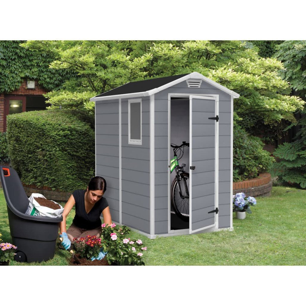 Abri de Jardin Keter Manor 46 Gris - Compact & Résistant Gris