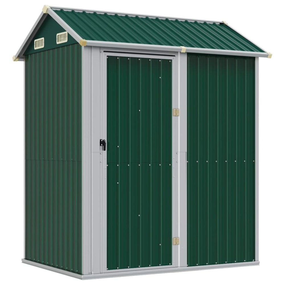 Abri de jardin acier 192x152,5x237 cm robuste Vert