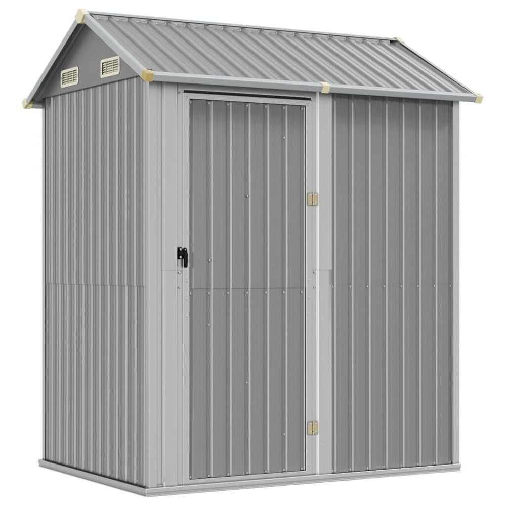 Abri de jardin acier 192 × 152,5 × 237 cm robuste Gris