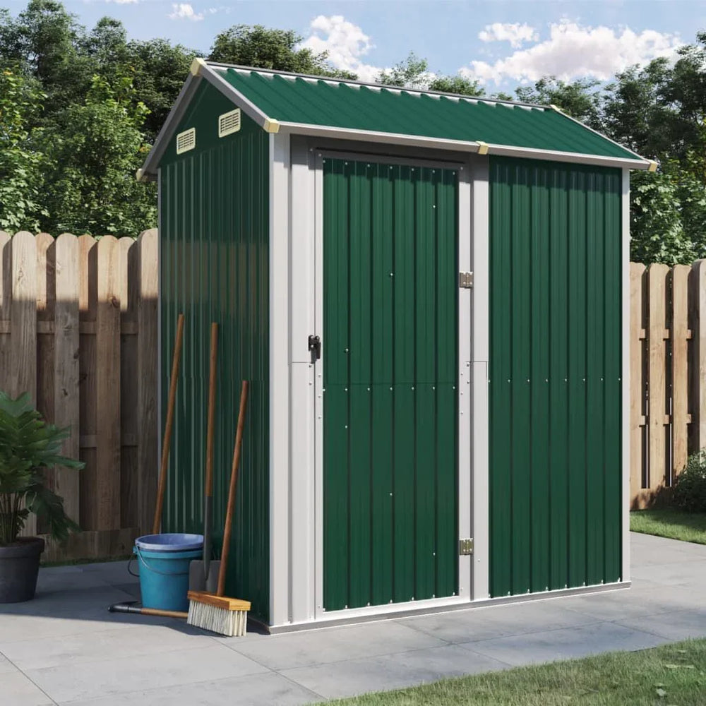 Abri de jardin acier 192 × 152,5 × 237 cm robuste Vert