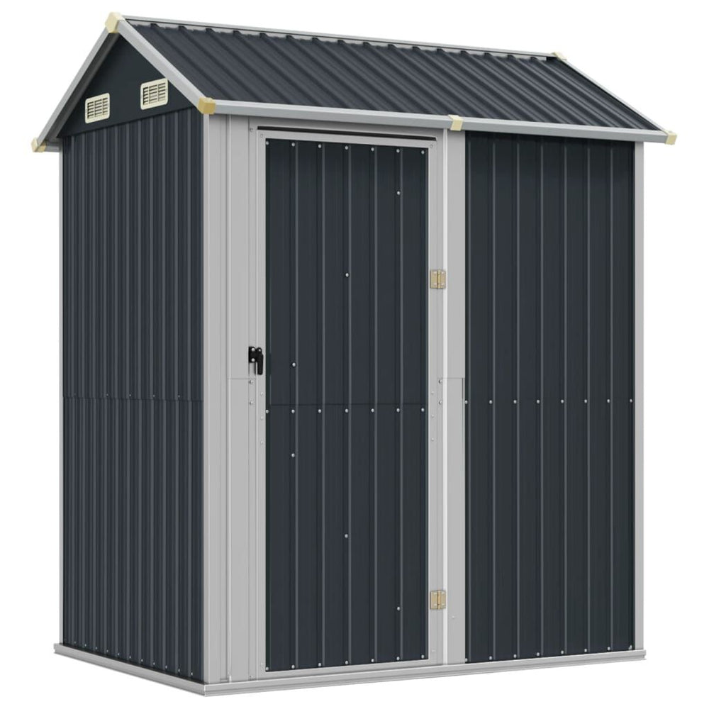 Abri de jardin acier 192 × 152,5 × 237 cm robuste Gris Foncé