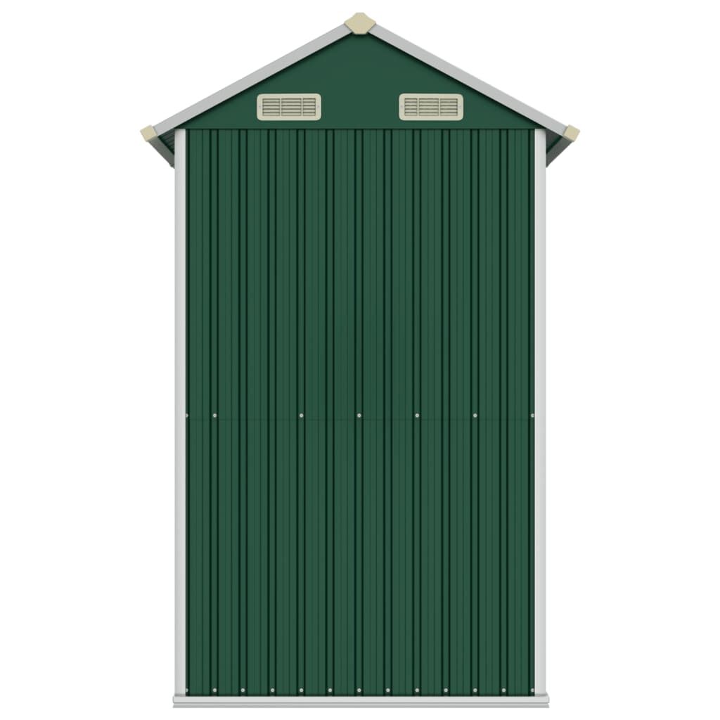 Abri de jardin acier 192x152,5x237 cm robuste Vert
