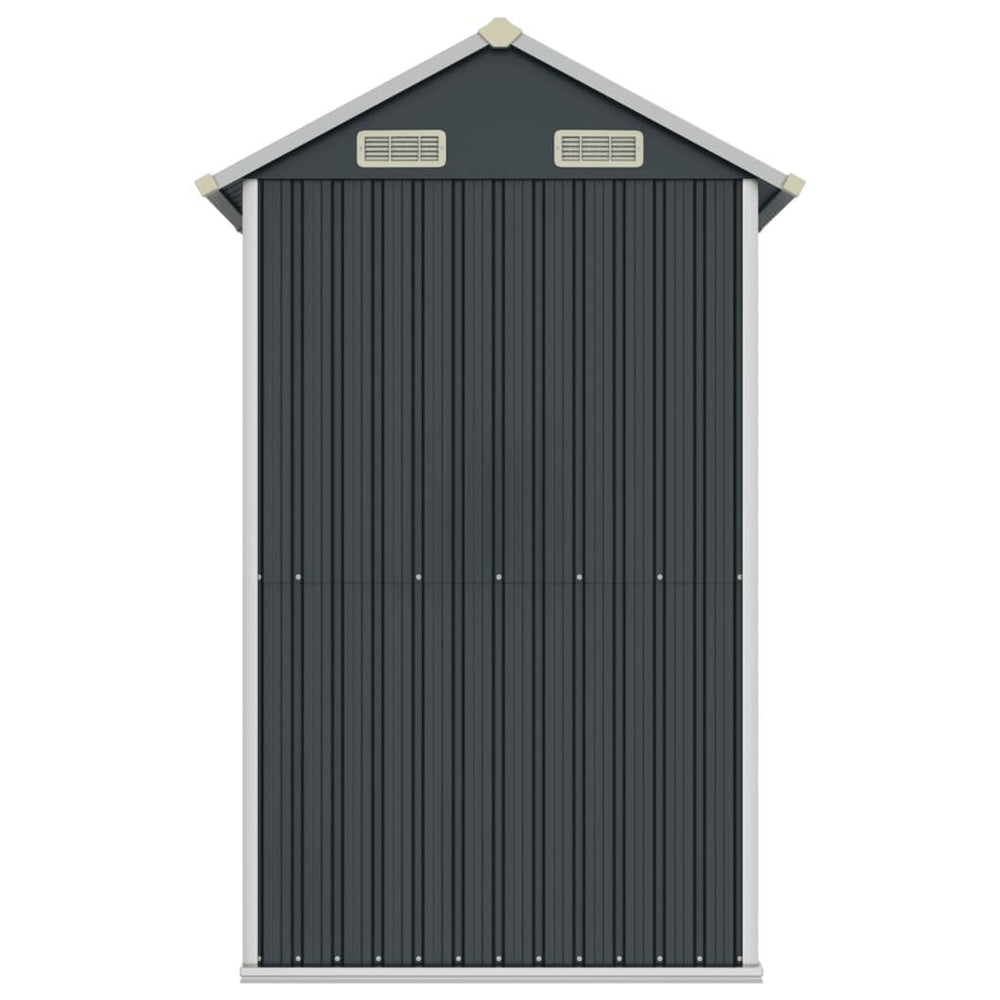 Abri de jardin acier 192 × 152,5 × 237 cm robuste Gris Foncé