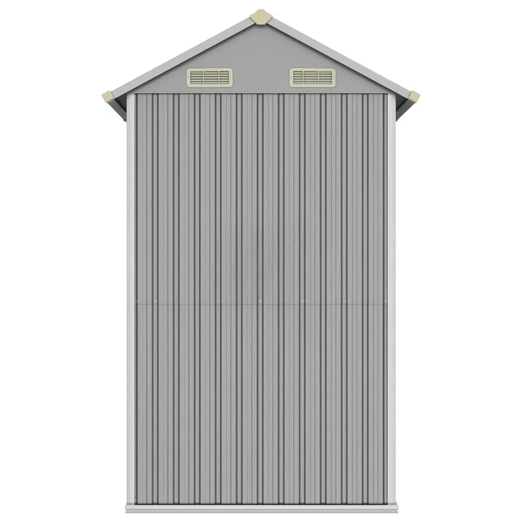 Abri de jardin acier 192x152,5x237 cm robuste Gris