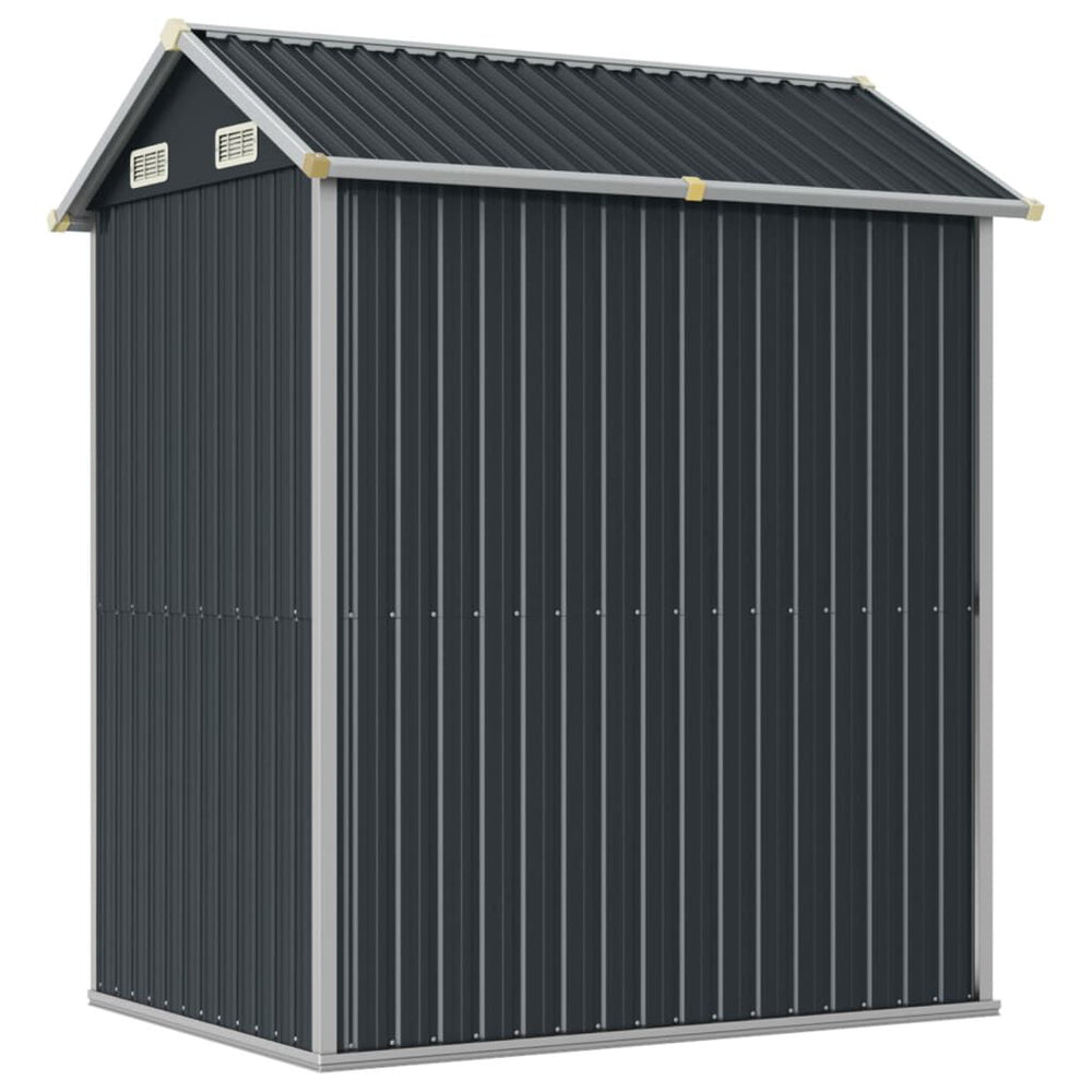 Abri de jardin acier 192 × 152,5 × 237 cm robuste Gris Foncé