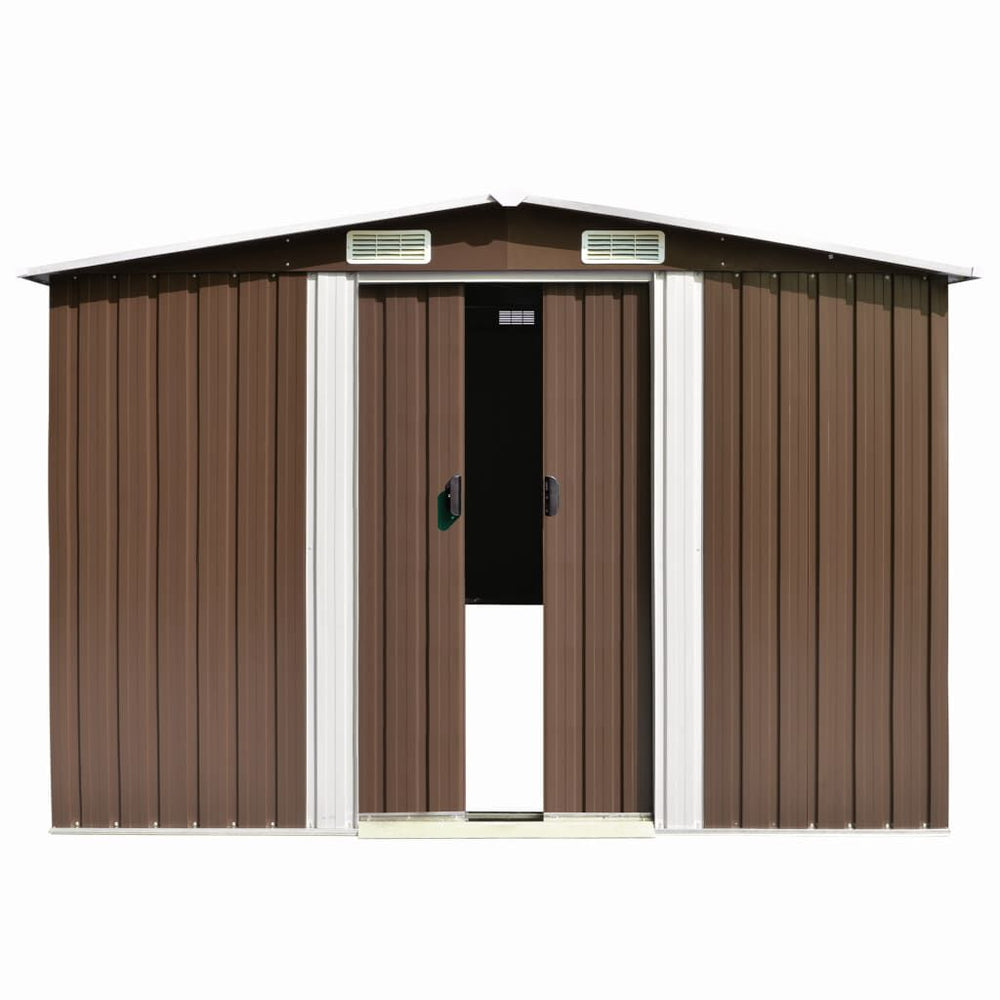 Abri Jardin Métal Gris 257 × 298 × 178 cm – Spacieux & Résistant