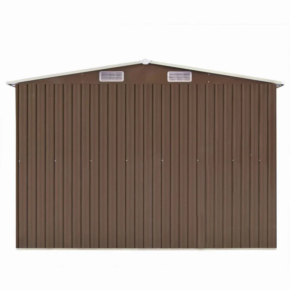 Abri Jardin Métal Gris 257 × 298 × 178 cm – Spacieux & Résistant