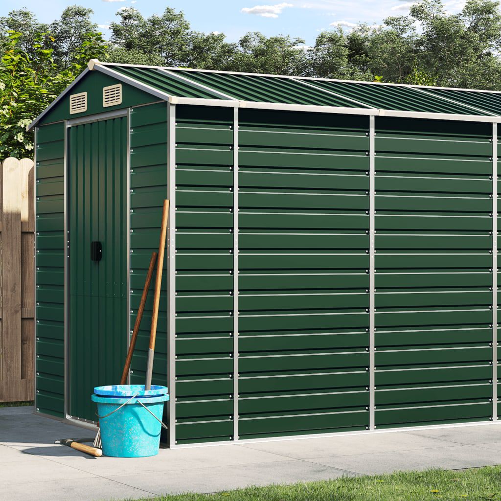 Abri de Jardin en Acier Vert 191x98x198 cm