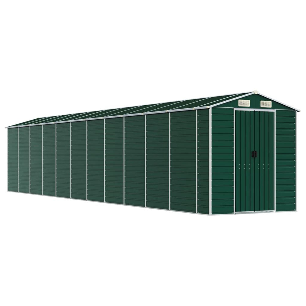 Abri de Jardin en Acier Vert 191 × 98 × 198 cm