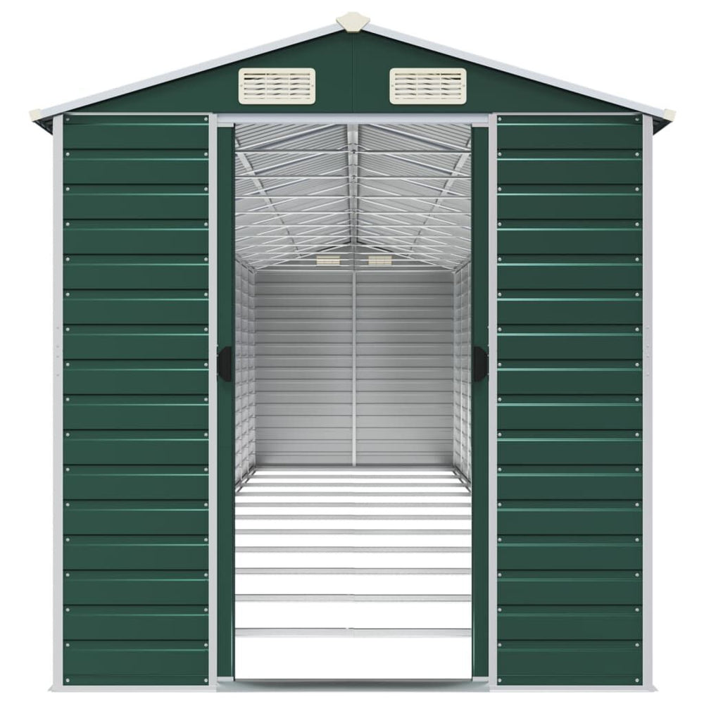 Abri de Jardin en Acier Vert 191 × 98 × 198 cm