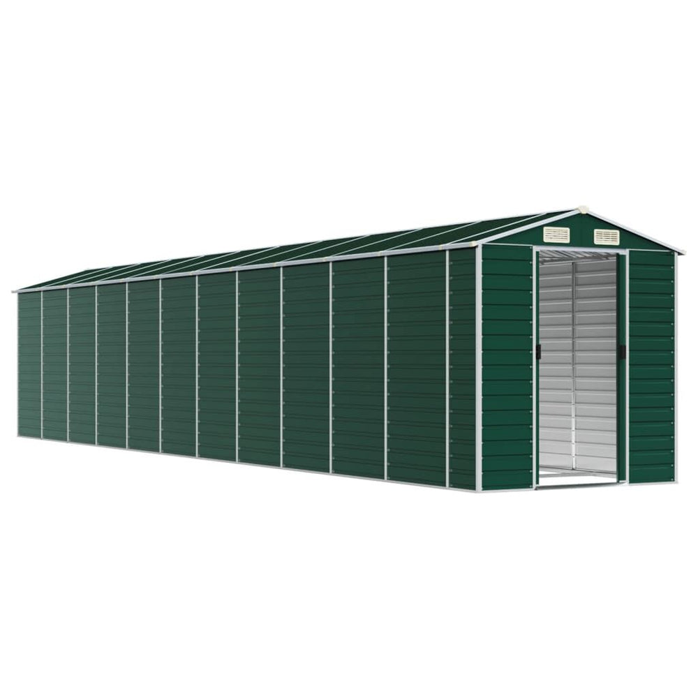 Abri de Jardin en Acier Vert 191 × 98 × 198 cm