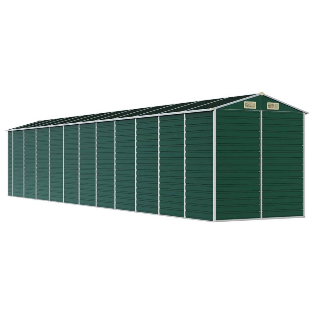 Abri de Jardin en Acier Vert 191 × 98 × 198 cm