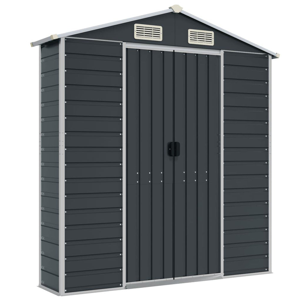 Abri de Jardin en Acier Anthracite 191 × 98 × 198 cm