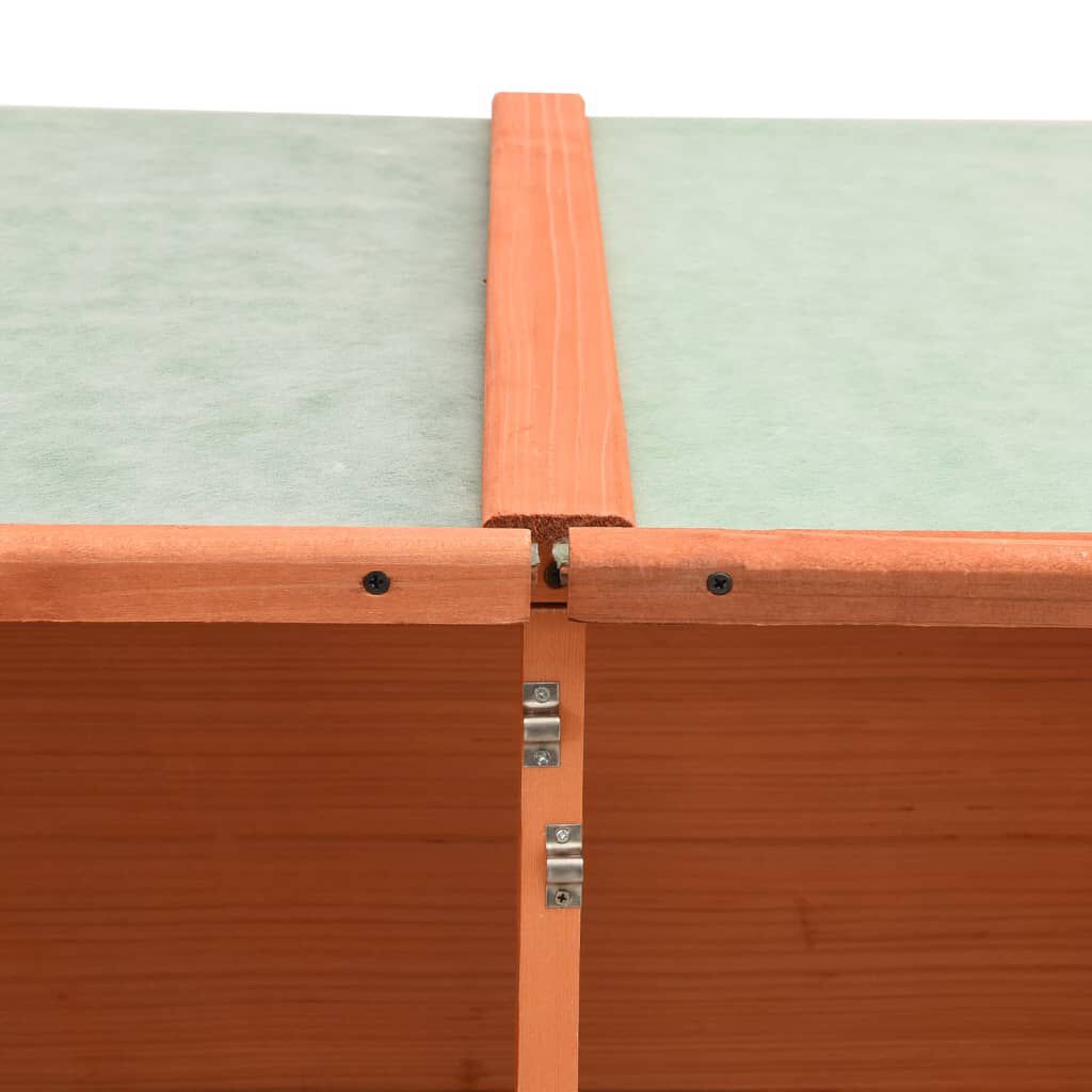 Abri à Outils de Jardin en Bois de Sapin Massif - 136x75x160 cm