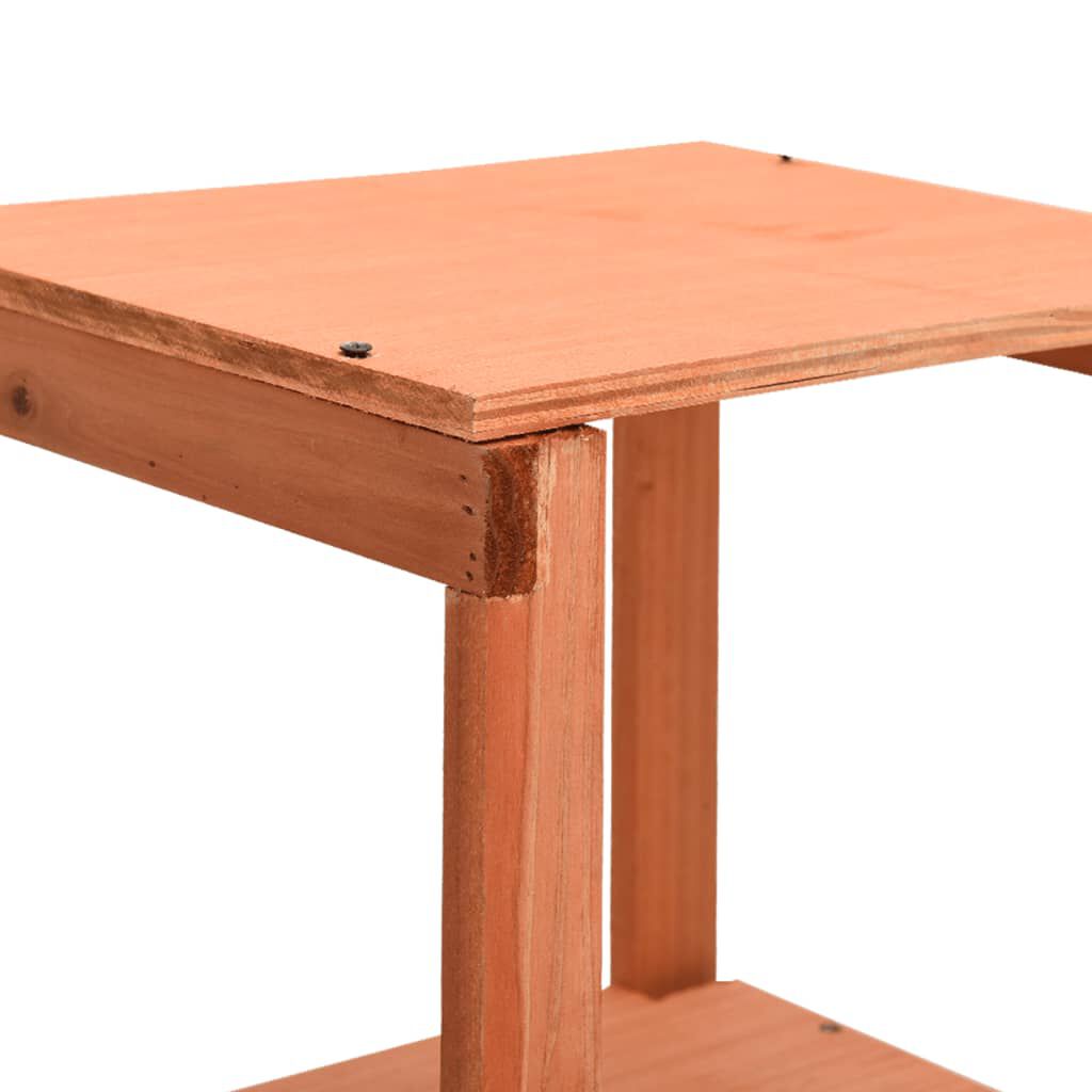 Abri à Outils de Jardin en Bois de Sapin Massif - 136x75x160 cm