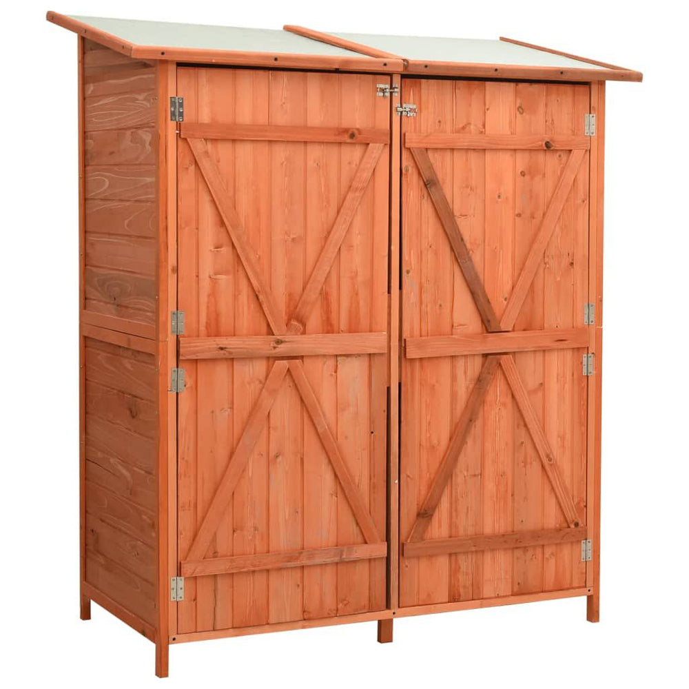 Abri à Outils de Jardin en Bois de Sapin Massif - 136 × 75 × 160 cm