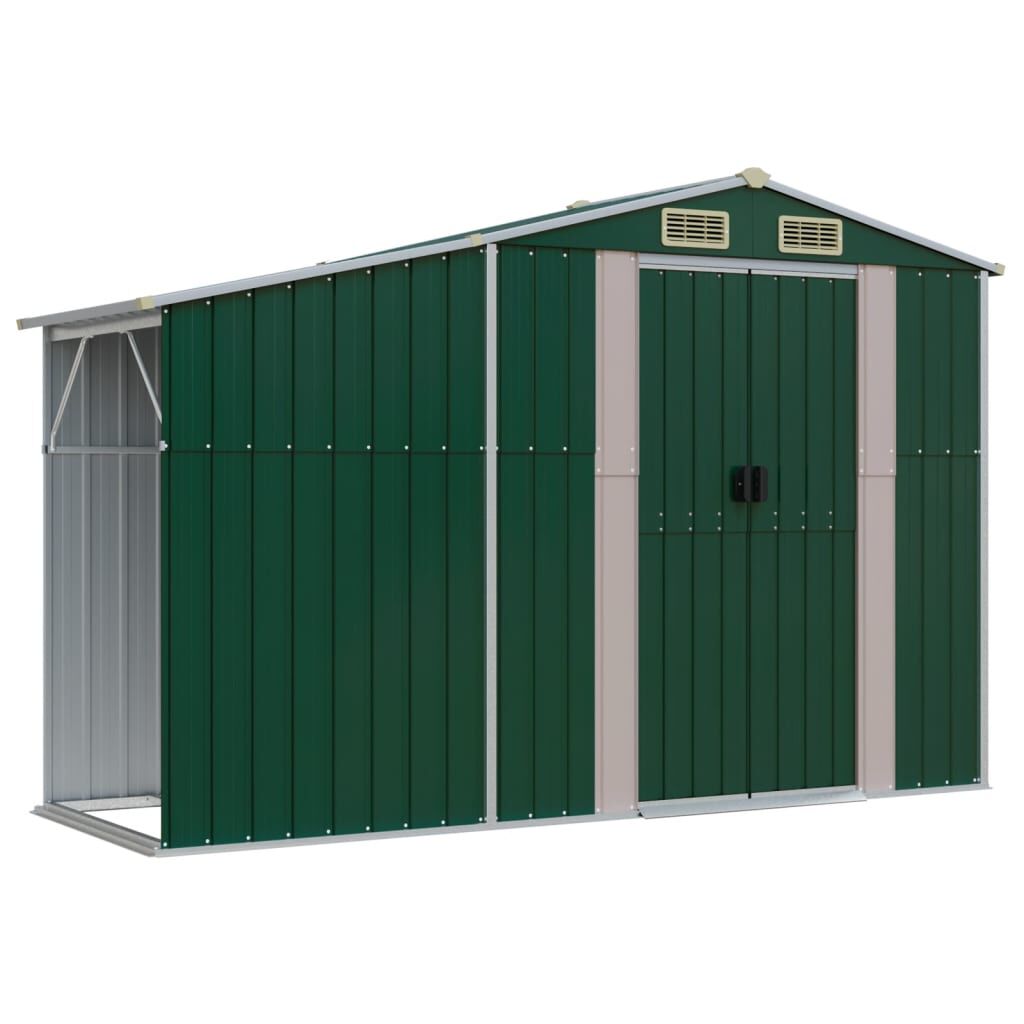 Abri de Jardin Marron 277x93x179 cm – Acier Galvanisé Résistant