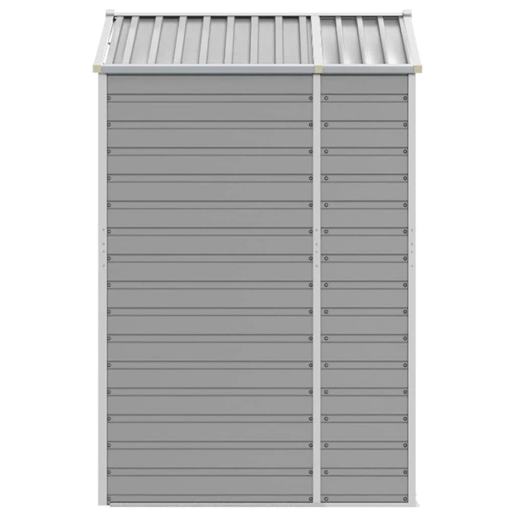 Abri de jardin acier gris clair 191x130x198 cm