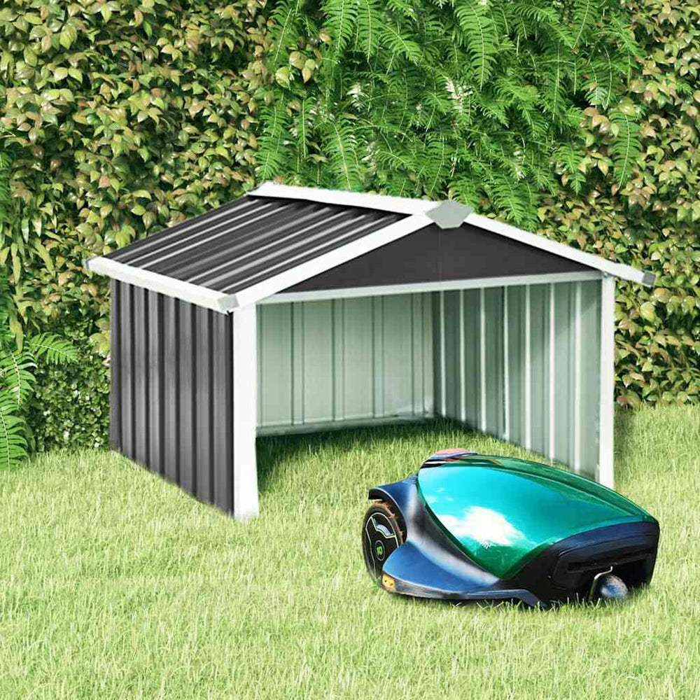 Abri Robot Tondeuse Acier Anthracite 92x97x63 cm