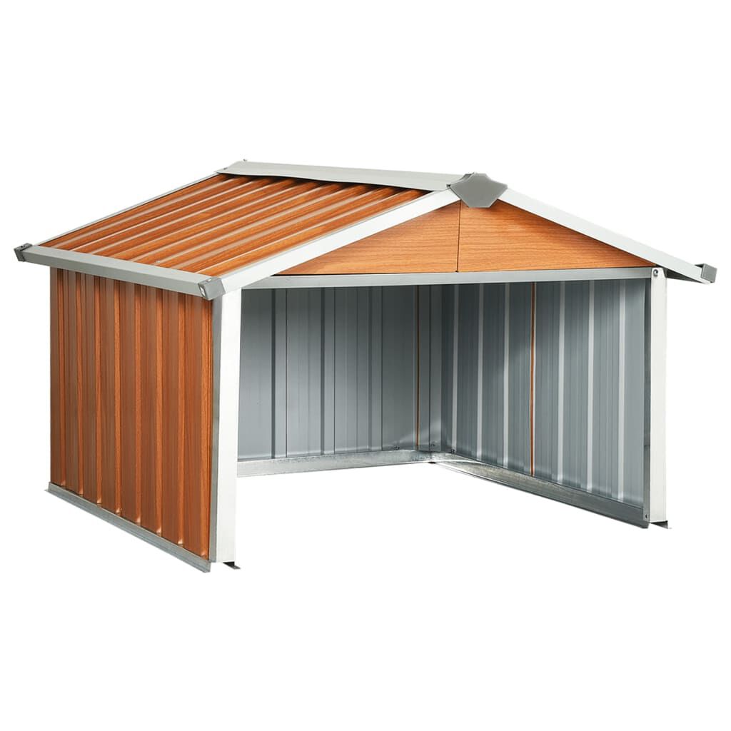 Abri Robot Tondeuse Acier Anthracite 92x97x63 cm