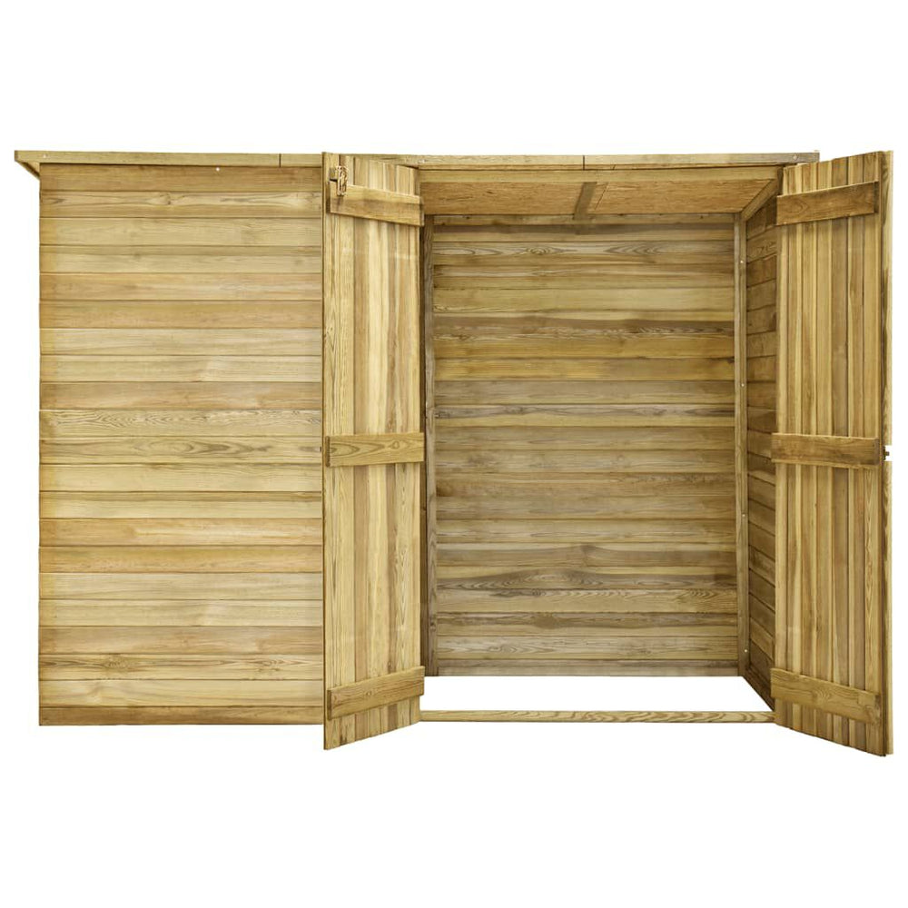 Abri à Vélos en Bois 232 × 110 × 170 cm – Pin Traité