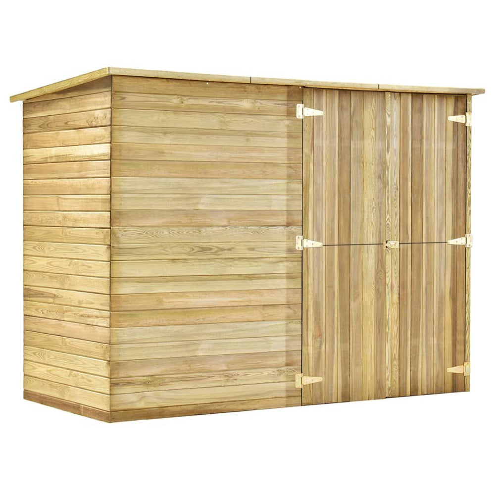 Abri à Vélos en Bois 232 × 110 × 170 cm – Pin Traité