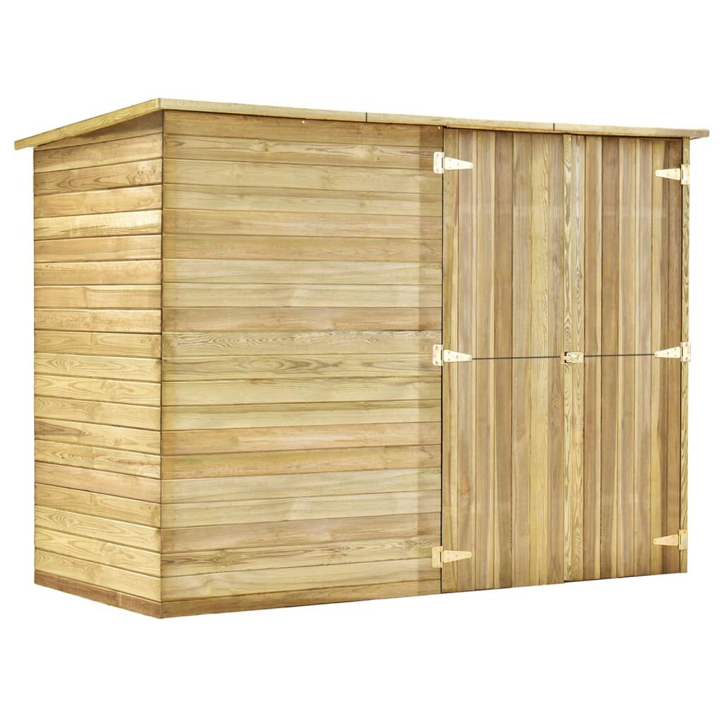 Abri à Vélos en Bois 232x110x170 cm – Pin Traité
