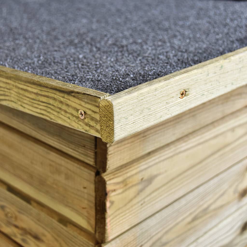 Abri à Vélos en Bois 232x110x170 cm – Pin Traité