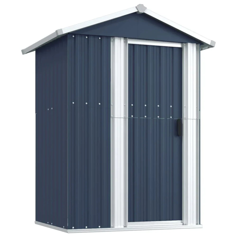 Abri de jardin en acier marron 126 × 97,5 × 177 cm