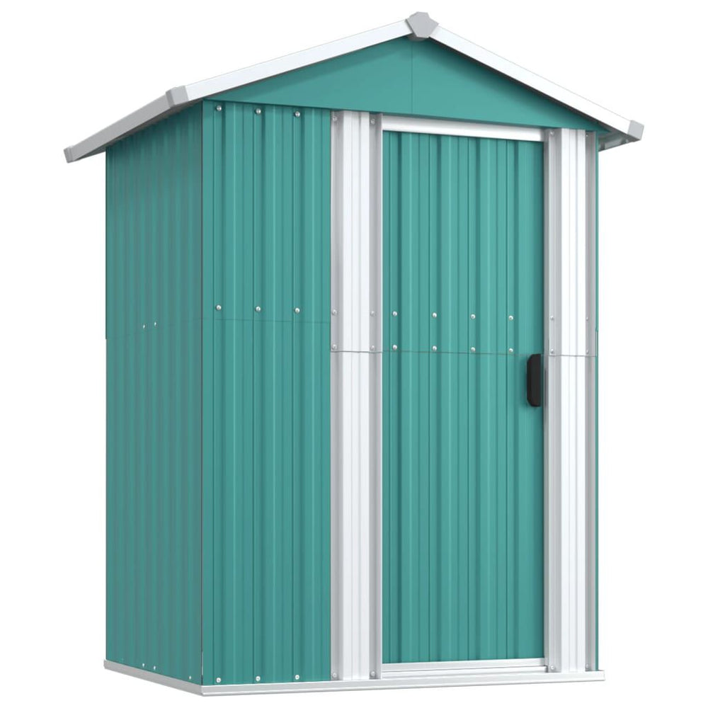 Abri de jardin en acier marron 126 × 97,5 × 177 cm