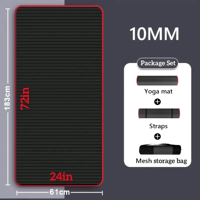 Tapis de Yoga NBR Luxe 10 mm – Élégance, Confort et Maîtrise du Corps
