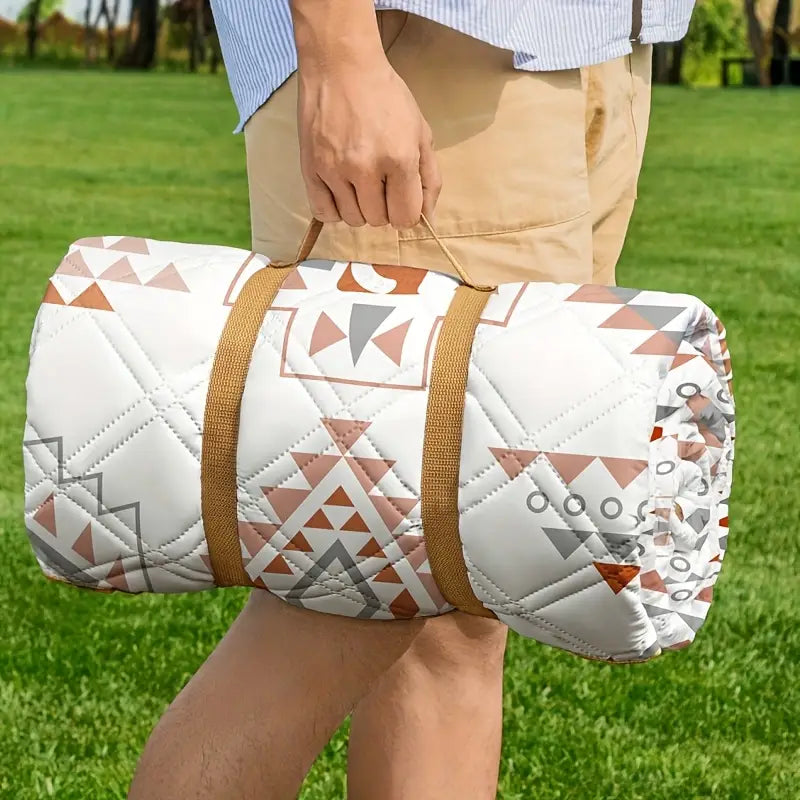 Tapis de Pique-Nique Extérieur Pliable à Carreaux