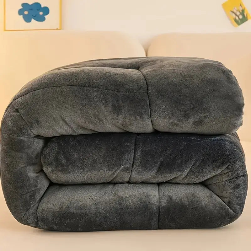 Couette Épaisse Double Face en Velours Lait  –  Haute Qualité