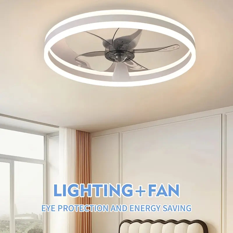 Ventilateur de Plafond Moderne à LED 50 cm