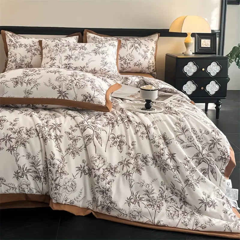 Couette d'Été en Dentelle Florale Française – Légère & Élégante