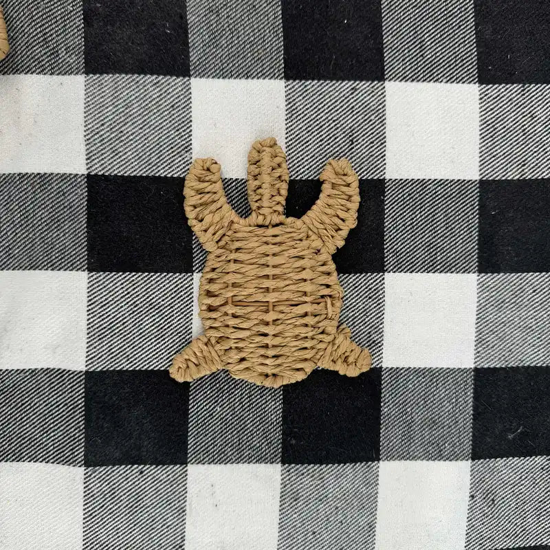 Sculpture Murale Tortue Tressée à la Main – Déco Nautique en Rotin Papier