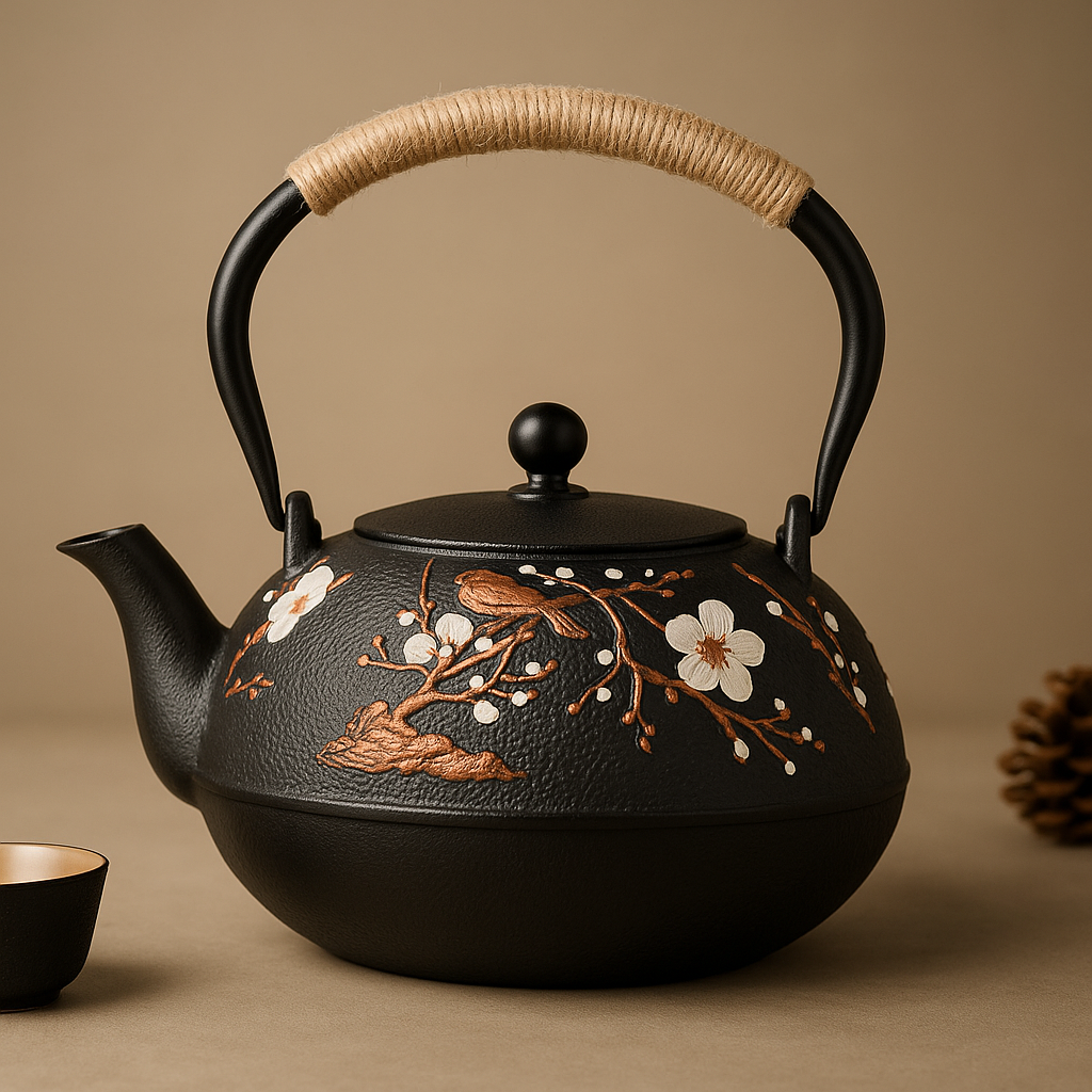 Théière Rétro en Fonte - L’Élégance de la Tradition