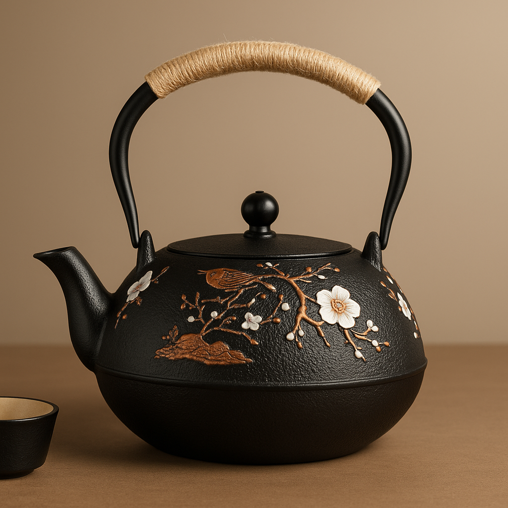 Théière Rétro en Fonte - L’Élégance de la Tradition