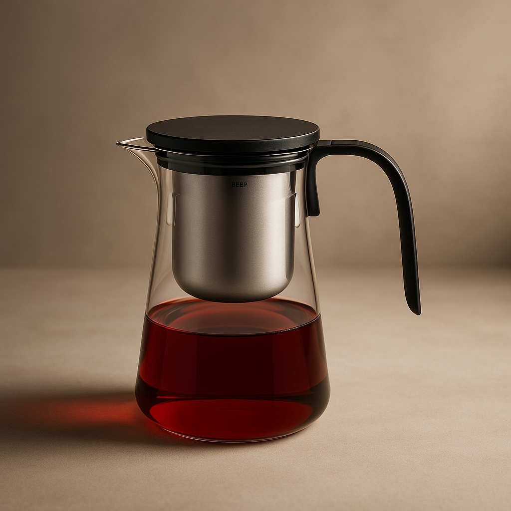Théière en Verre Borosilicate 300ml – L’Art du Thé Réinventé