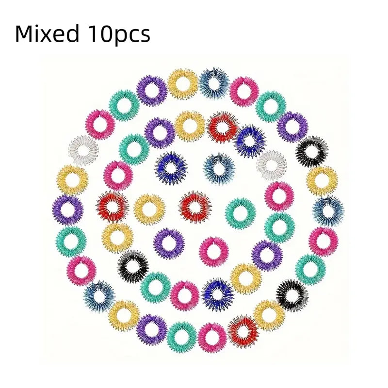 10x Anneaux de Massage pour Doigts – Acupression & Relaxation