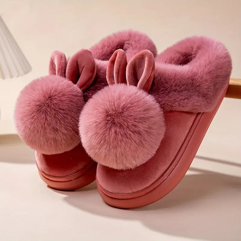 Chaussettes-Chaussures Chaudes à Boule Unique – Unisexe, Semelle Épaisse